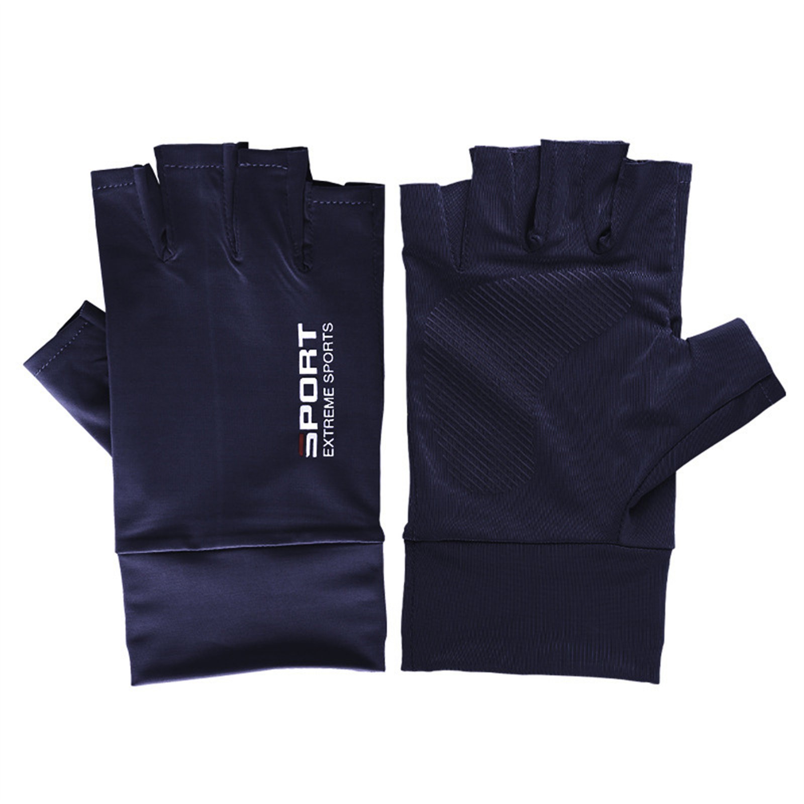 thumbnail image 2 of Guantes de conducción sin dedos - Antideslizantes, aptos para pantallas táctiles, para verano al aire libre, ciclismo/carreras, 2 of 2